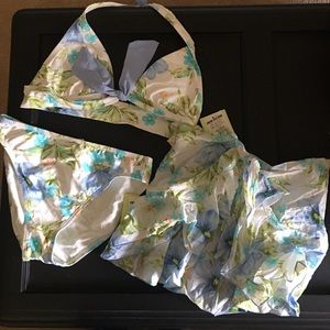 Swim System 3 Pieces Bikini and Coverup